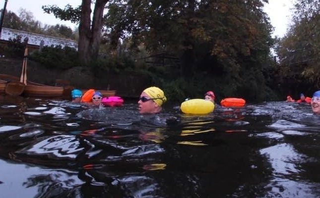 Swimming in the river